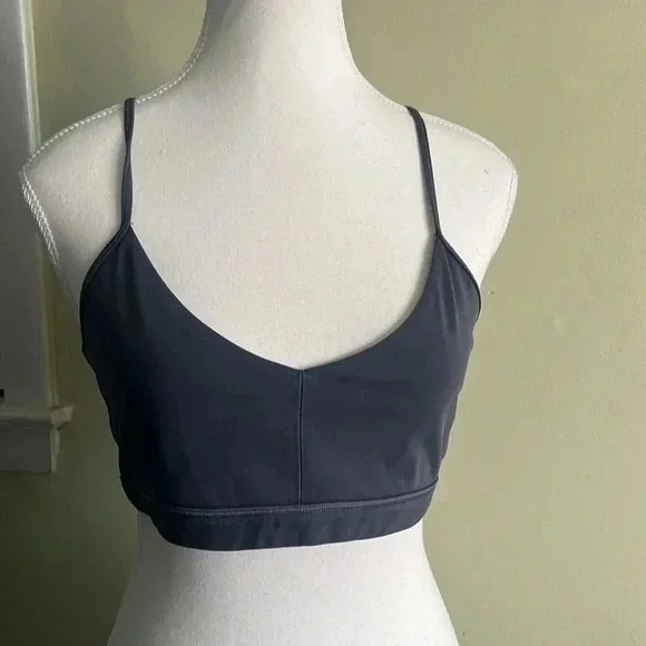 We over Me strappy washed black sports bra - Picture 3 of 13